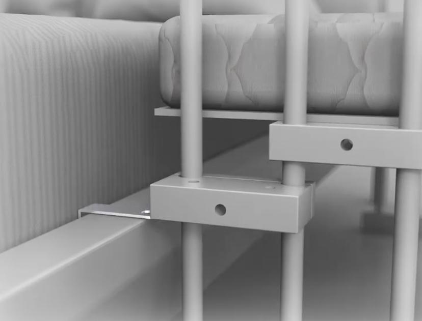 White Rocking Mother Side Crib 120 X60