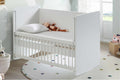 White Rocking Mother Side Crib 120 X60